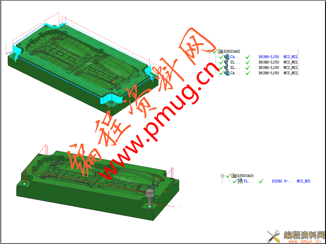 汽车模具ug开粗中光.png