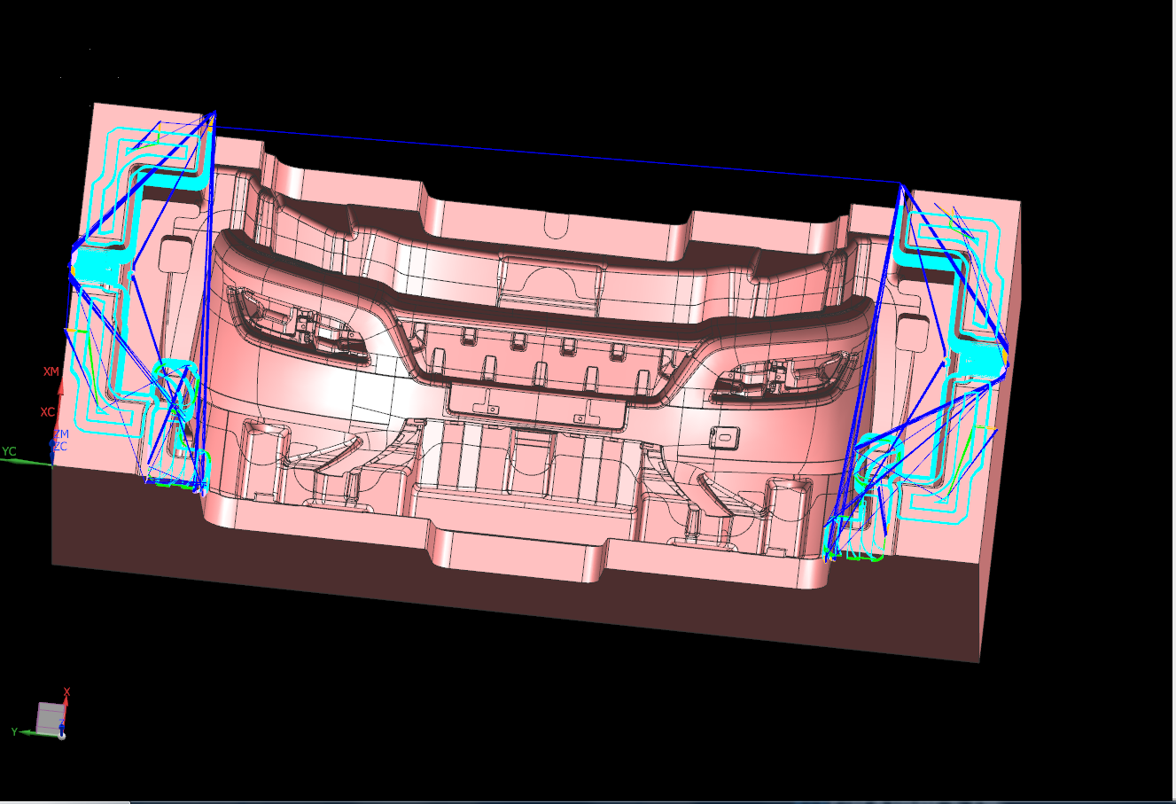 汽车模具ug开粗刀路.png