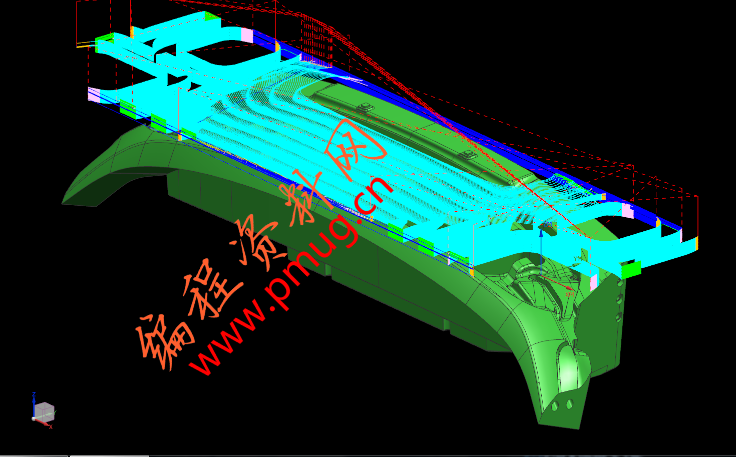 汽车模具ug编程工艺.png