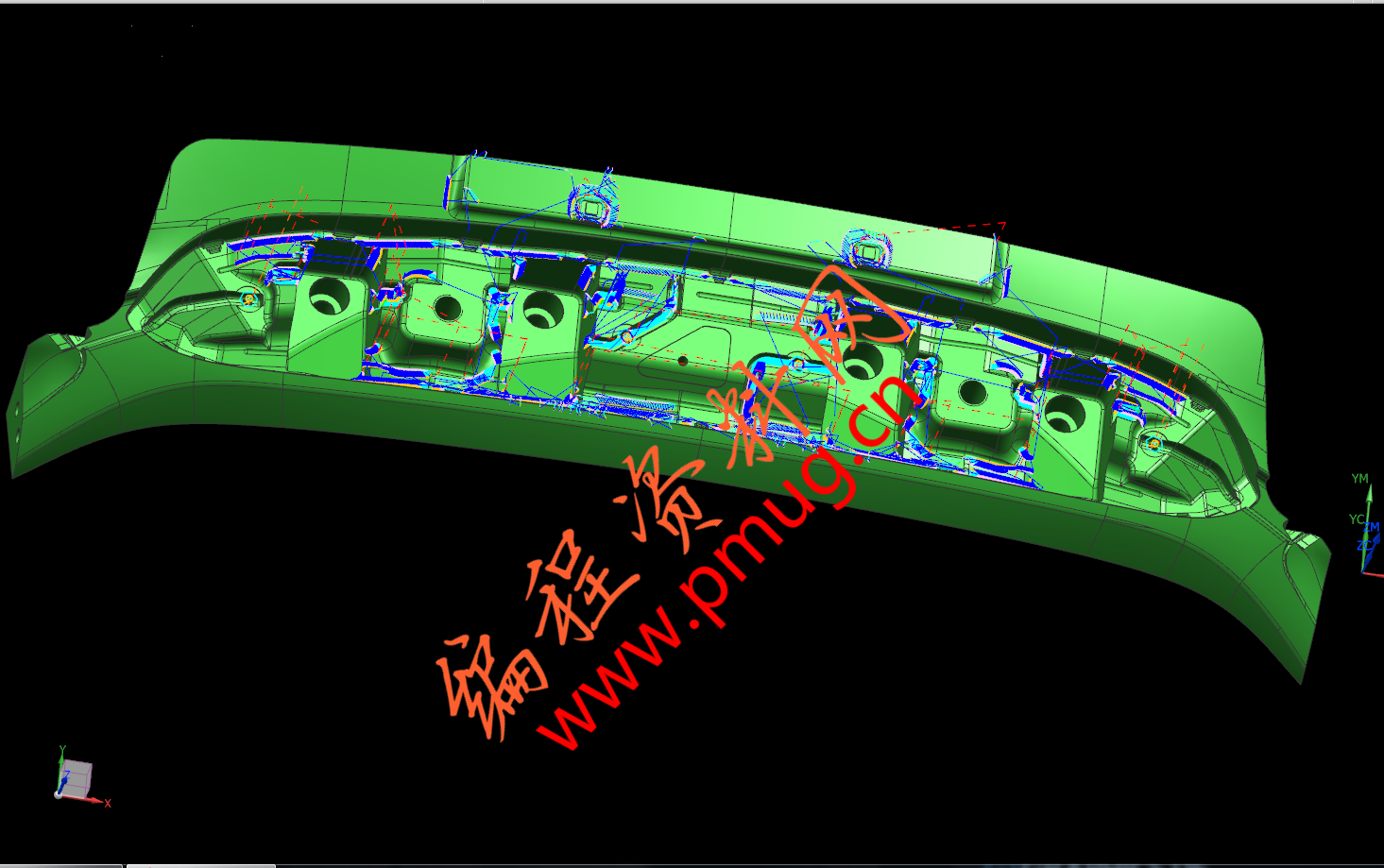 ug编程开大粗一般预留1mm的余量以防变形.png